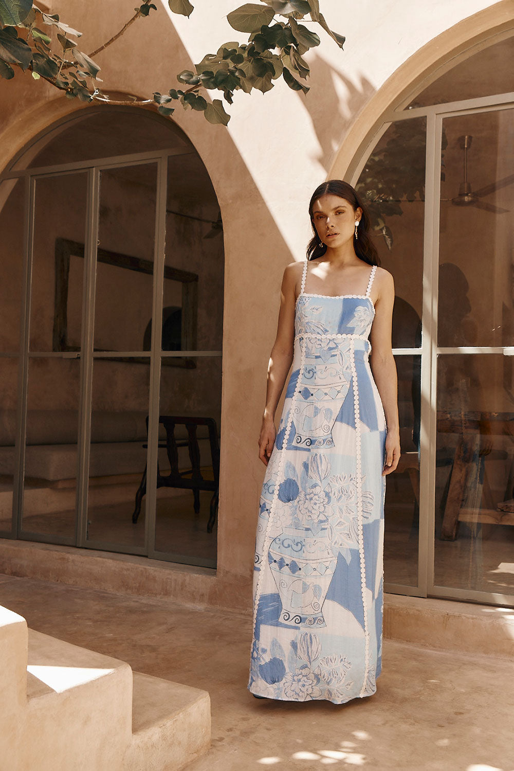 LIGHT BLUE MIDI DRESS
