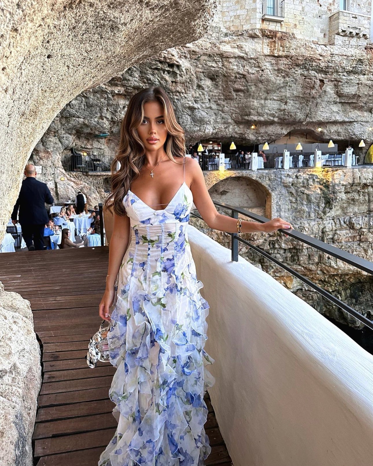 Vestido largo Santorini