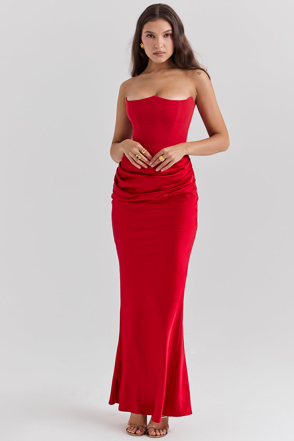 RED MAXI DRESS
