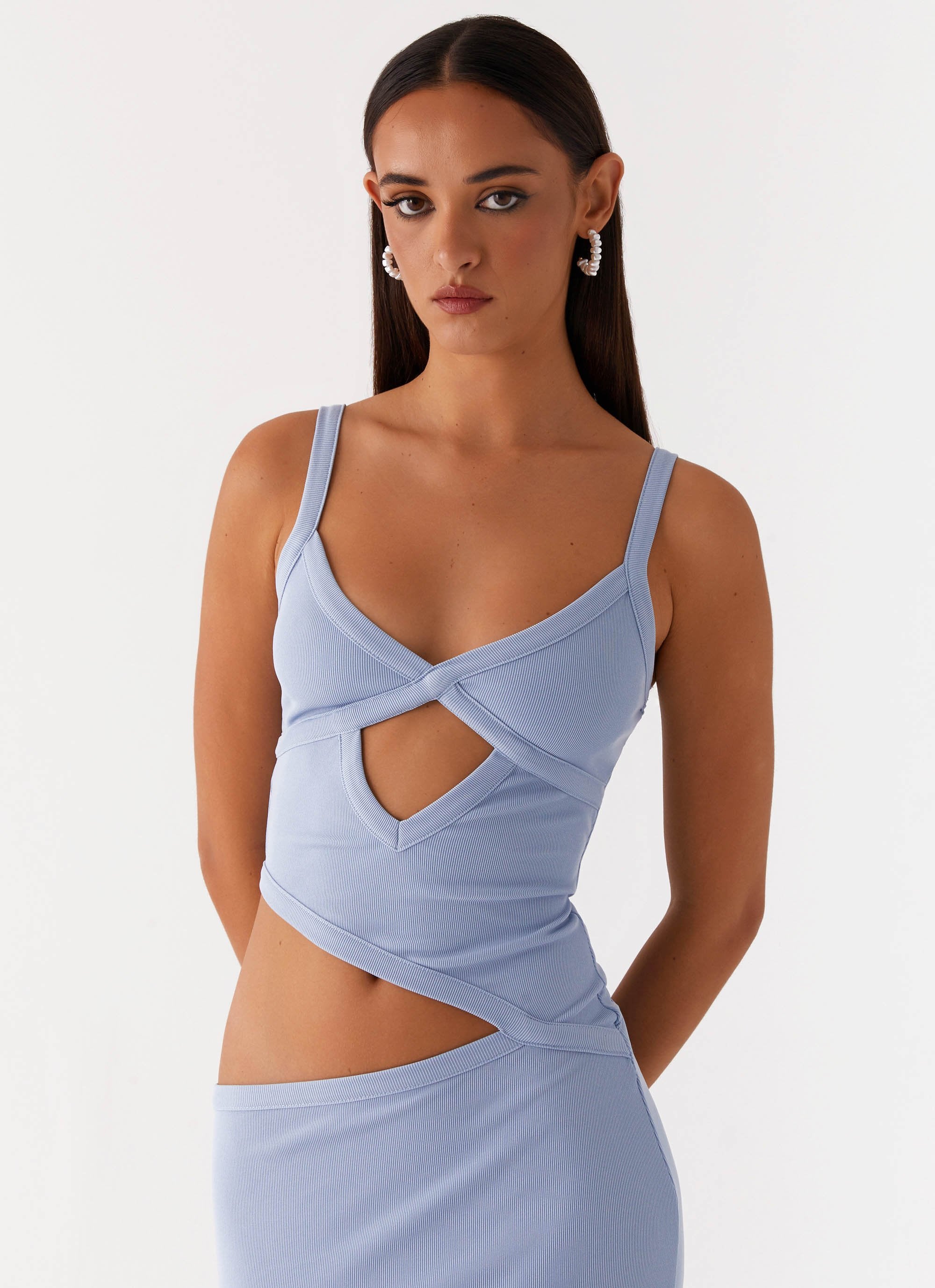 LIGHT BLUE MAXI DRESS