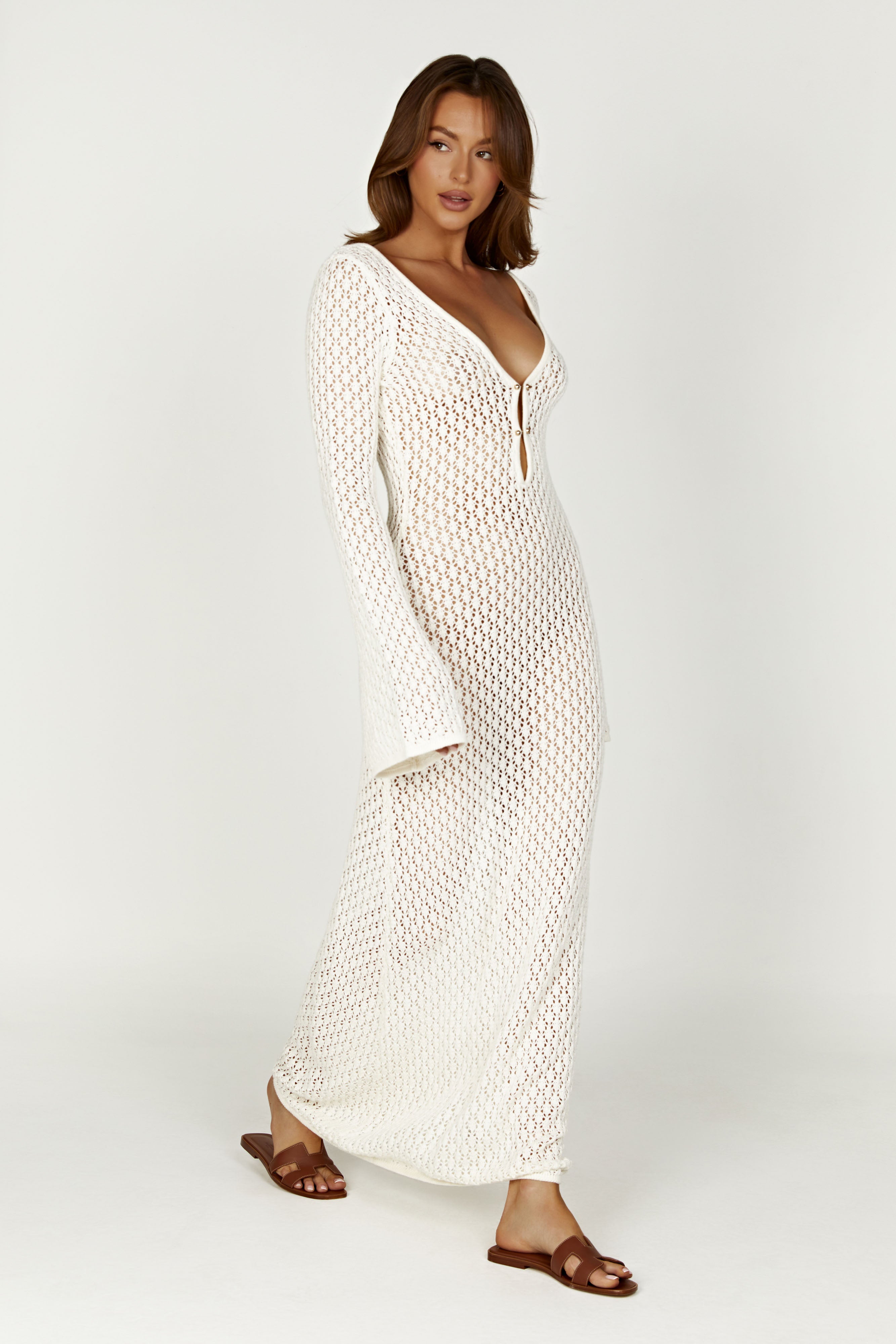 WHITE MAXI DRESS