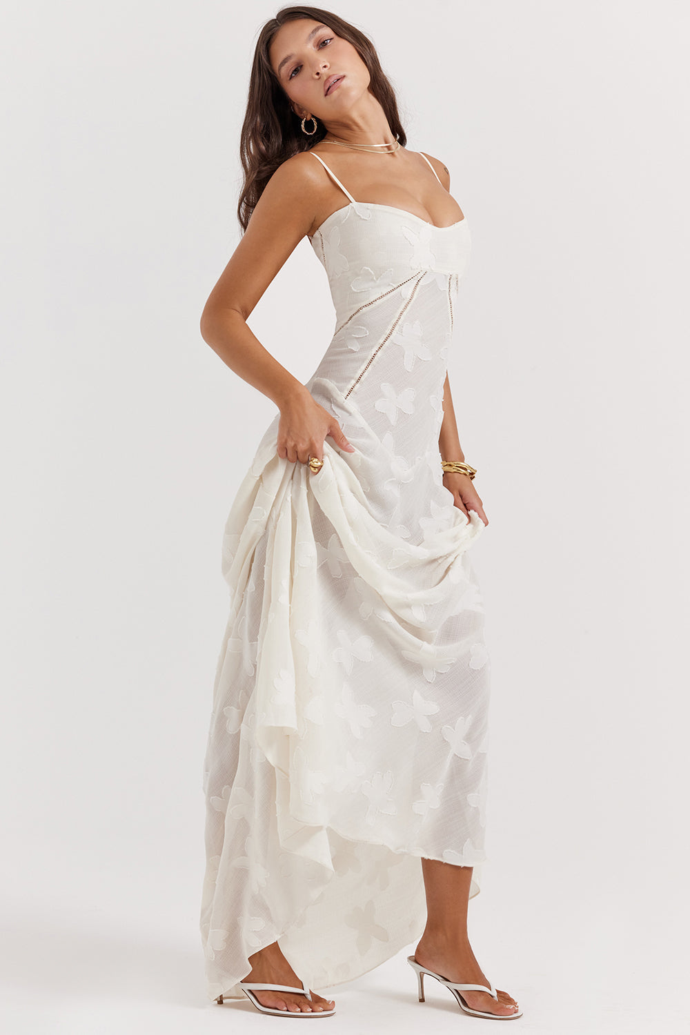 WHITE WEDDING MAXI DRESS
