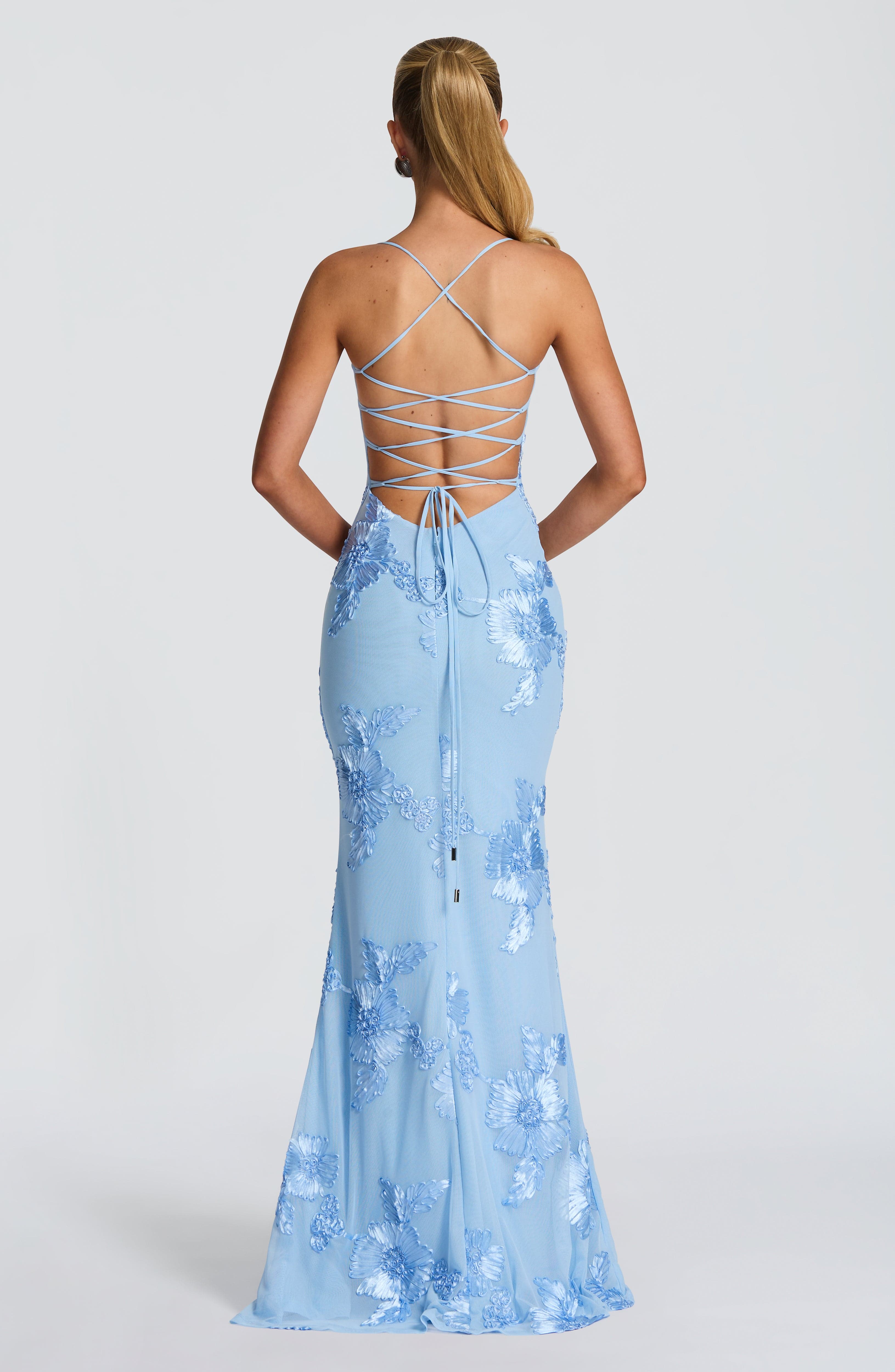 Velours-Maxikleid